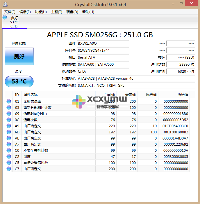 图片[1]-CrystalDiskInfo v9.2.1 | 硬盘状态检测、单文件正式版[Win版]-新畅享源码屋