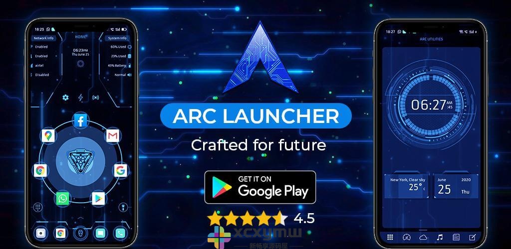 图片[1]-ARC Launcher Pro v49.5 | 酷炫科幻未来启动器、解锁高级版[安卓版]-新畅享源码屋