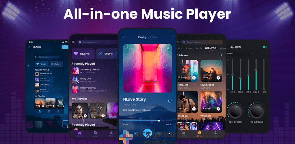 图片[1]-Music Player v1.02.32.1227 | 颜值超高的音乐播放器、专业版[安卓版]-新畅享源码屋